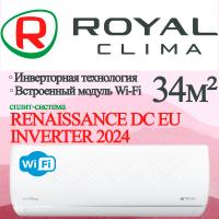 ROYAL CLIMA Инверторные сплит-системы серии RENAISSANCE DC EU INVERTER 2024 RCI-RNE35HN с установкой