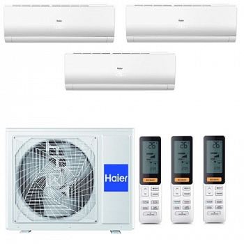 Мульти сплит-система Haier 3U55S2SR5FA / AS25S2SF2FA-W на 3 комнаты с установкой